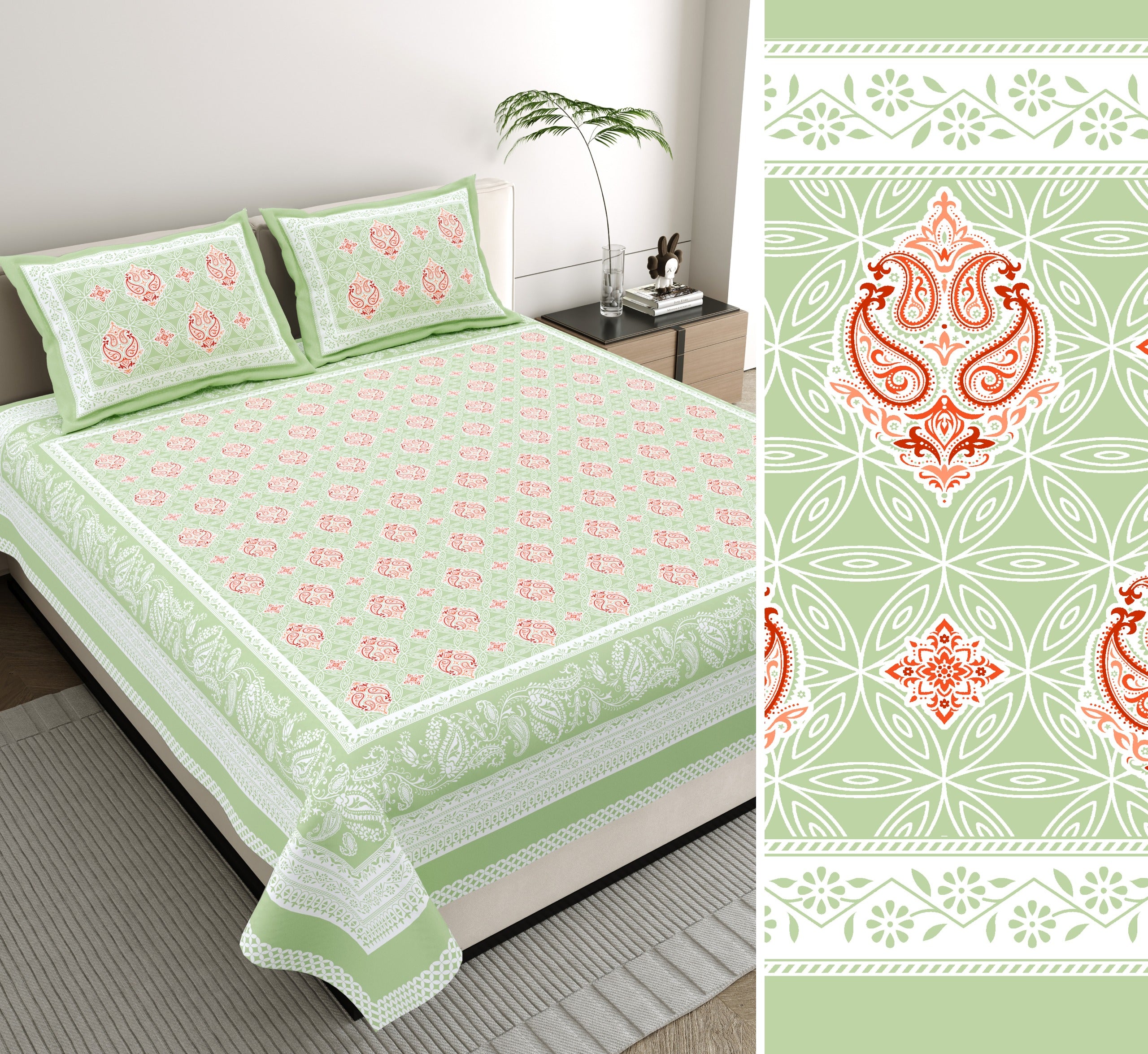 Gorgeous Printed Double Bedsheet Set